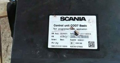 Conserto em módulo coordenador C007 para ônibus Scania